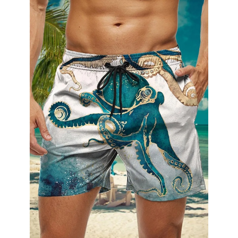 Trunks Board Surf - Ananas Papagei Grafik Badehose für Männer