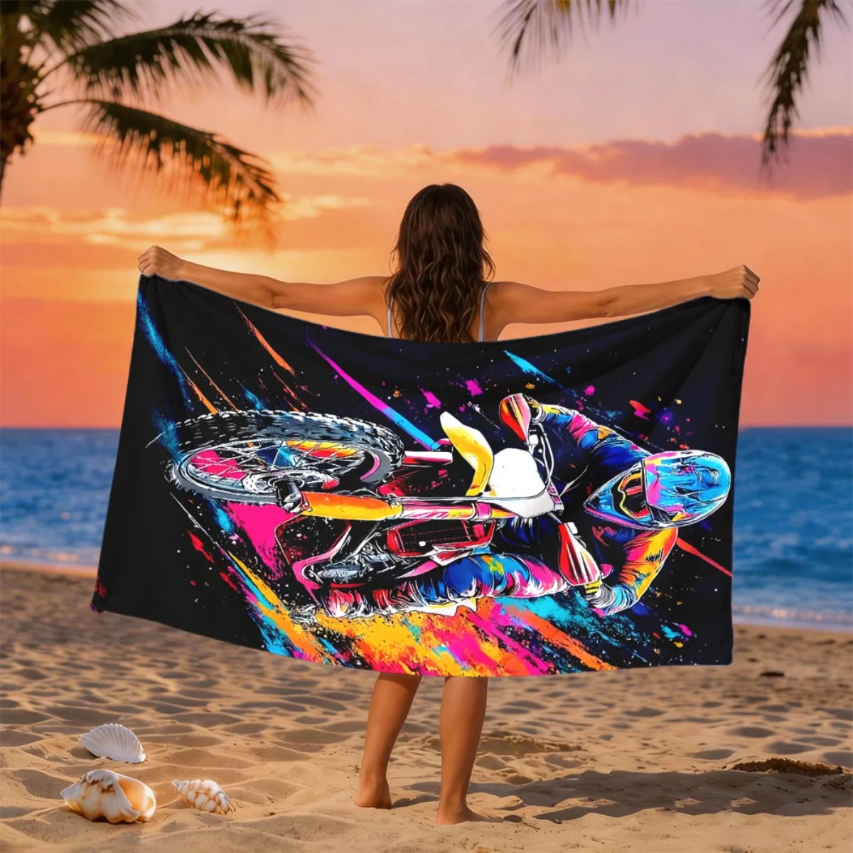 Sarong Men Wrap - Übergroßes Strandtuch für Damen und Herren,