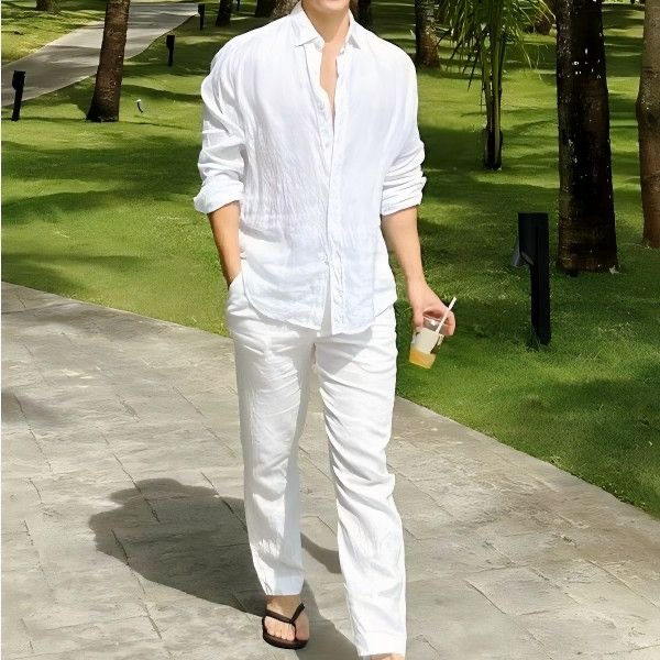 Strandurlaub-Style Herren Baum – Linen Shirt Breathable Bewertung und Preis